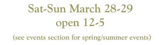 Vineyard Hours March 28/29